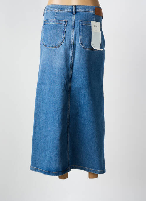 Fustă lungă albastru FIVE femeie