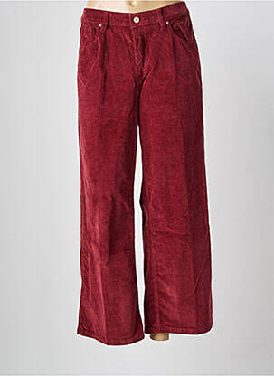 Pantalon evazat roșu JANE BLUE femeie