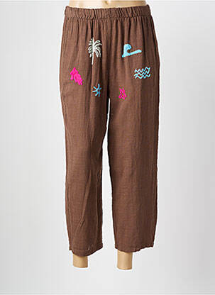 Pantalon 7/8 maro JOHANNA PARIS femeie