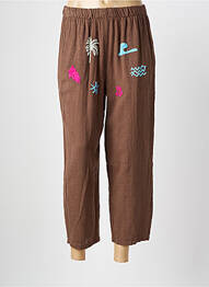 Pantalon 7/8 maro JOHANNA PARIS femeie