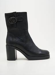 Botine/ghete material neted toc de 7 la 9 cm negru MINKA DESIGN femme