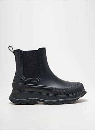 Botine/ghete țesătură satinată toc de 4 la 6 cm negru COLORS OF CALIFORNIA femeie