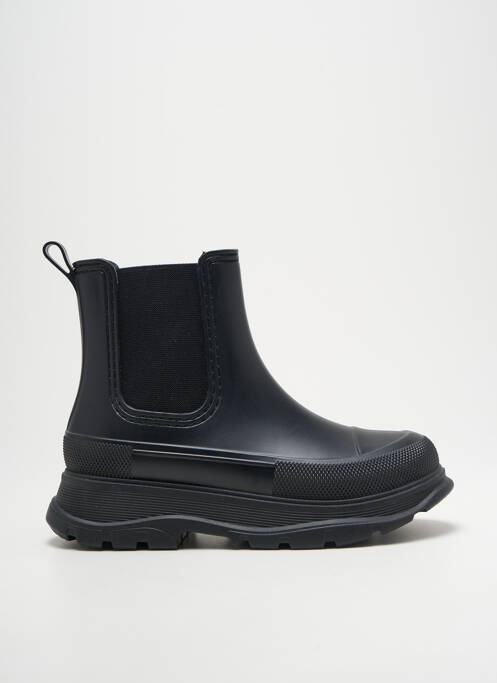 Botine/ghete țesătură satinată toc de 4 la 6 cm negru COLORS OF CALIFORNIA femme