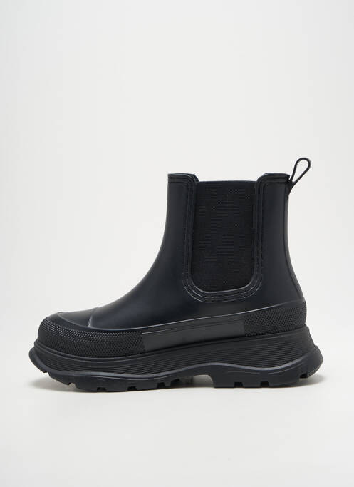 Botine/ghete țesătură satinată toc de 4 la 6 cm negru COLORS OF CALIFORNIA femme