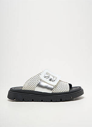 Mulete/Saboți argintiu CASTA femeie