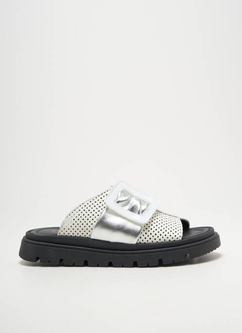 Mulete/Saboți argintiu CASTA femeie