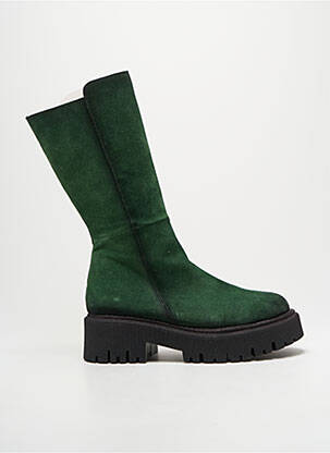 Cizme toc de 4 la 6 cm verde LITTLE ...LA SUITE femeie