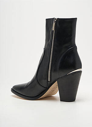 Botine/ghete toc de 7 la 9 cm negru NIMAL femeie