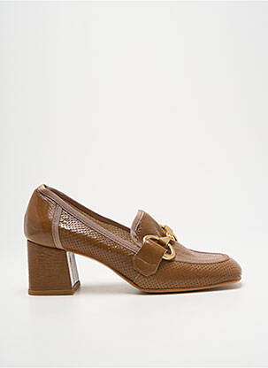 Mocasini toc pătrat toc de 4 la 6 cm maro ROSEMETAL femeie