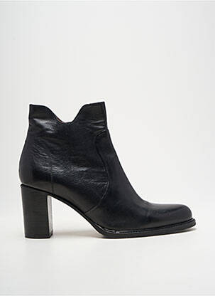 Botine/ghete material neted toc de 7 la 9 cm negru MURATTI femeie