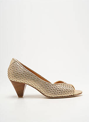 Pantofi cu toc auriu BY K... femeie