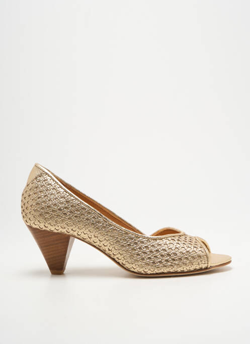 Pantofi cu toc auriu BY K... femeie