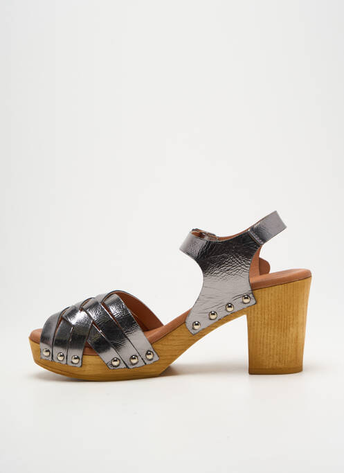 Sandale/Pantofi decupați argintiu COCO ET ABRICOT femeie