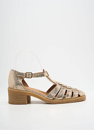 Sandale/Pantofi decupați auriu ALIWELL femeie