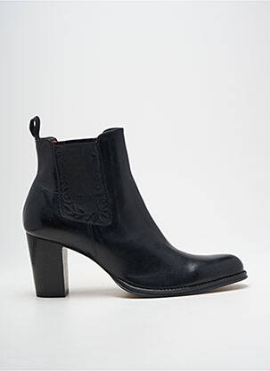 Botine/ghete material neted toc de 7 la 9 cm negru MURATTI femeie
