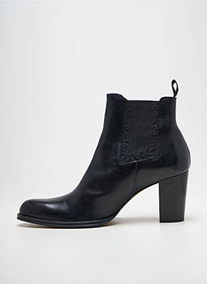 Botine/ghete material neted toc de 7 la 9 cm negru MURATTI femeie