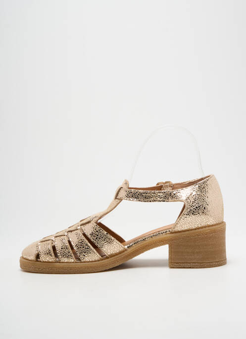 Sandale/Pantofi decupați auriu ALIWELL femeie