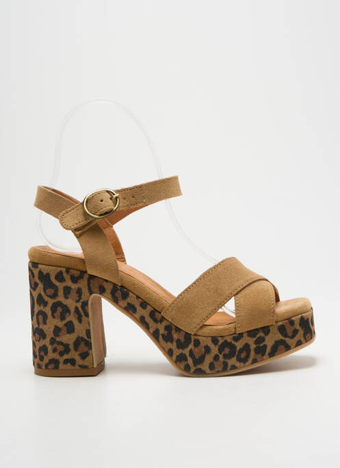 Sandale/Pantofi decupați maro MINKA DESIGN femeie