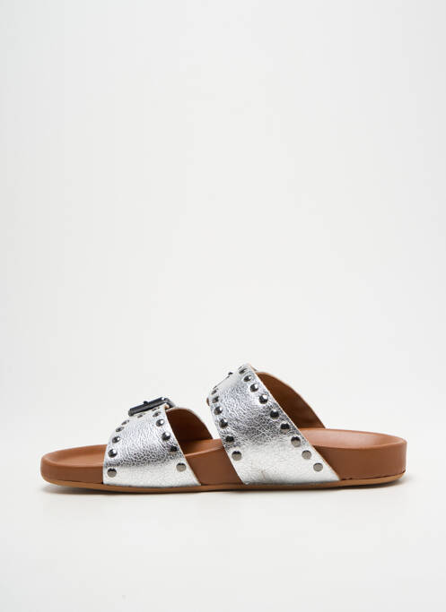 Mulete/Saboți argintiu ALIWELL femeie