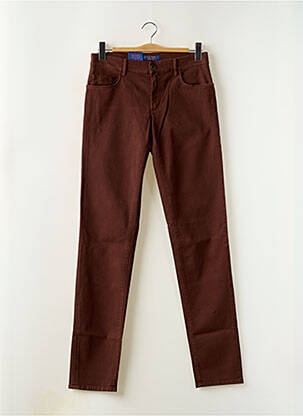 Pantalon drept croială dreaptă maro TRUSSARDI JEANS bărbat