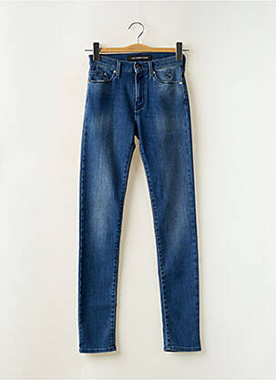 Blugi cu croială slim albastru KARL LAGERFELD femeie