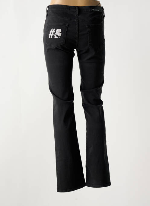 Pantalon drept negru KARL LAGERFELD femeie