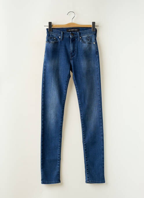 Blugi cu croială slim albastru KARL LAGERFELD femeie