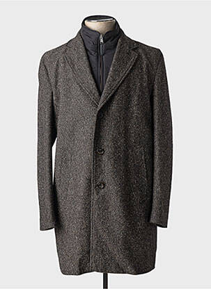 Palton lung negru HUGO BOSS bărbat