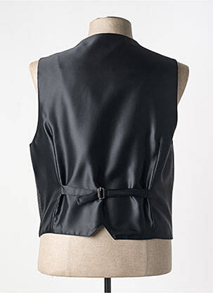 Vestă fără mâneci efect material satinat negru JEAN DE SEY bărbat