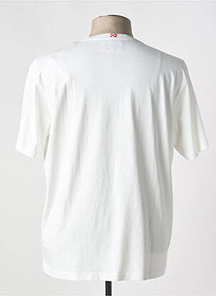 Tricou croială dreaptă mâneci scurte alb MC2 SAINT BARTH bărbat