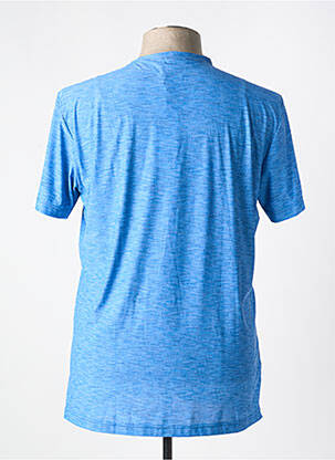 Tricou croială cambrată mâneci scurte albastru ORIAN bărbat