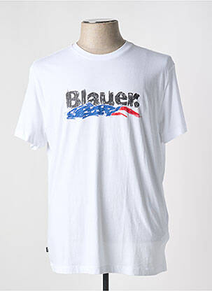 Tricou alb BLAUER bărbat