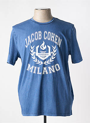 Tricou croială dreaptă mâneci scurte albastru JACOB COHEN bărbat