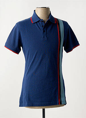 Polo închidere cu nasturi pe față mâneci scurte albastru VERSACE JEANS COUTURE femeie