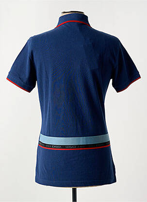 Polo croială cambrată mâneci scurte albastru VERSACE JEANS COUTURE bărbat
