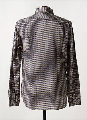 Cămașă cu mâneci lungi imprimeu fantezie albastru MANUEL RITZ bărbat