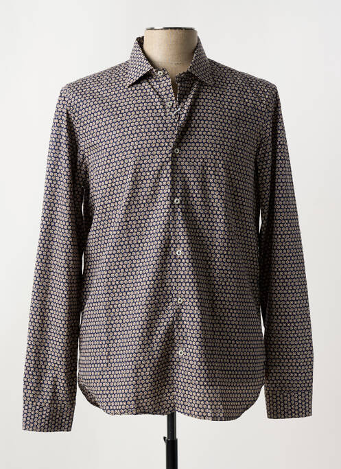 Cămașă cu mâneci lungi imprimeu fantezie albastru MANUEL RITZ homme