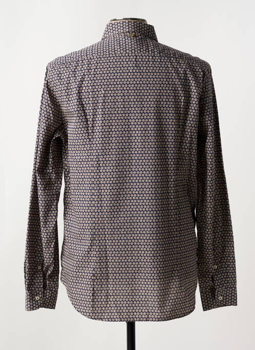 Cămașă cu mâneci lungi imprimeu fantezie albastru MANUEL RITZ homme