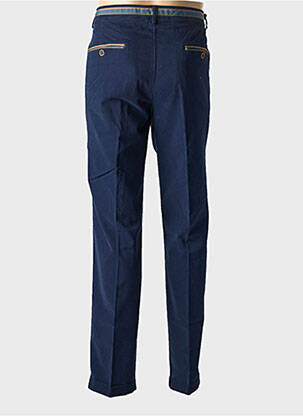 Pantalon chino țesătură poplin mărime normală albastru MASON'S bărbat