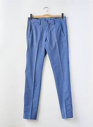 Pantalon chino țesătură poplin mărime normală albastru MASON'S homme