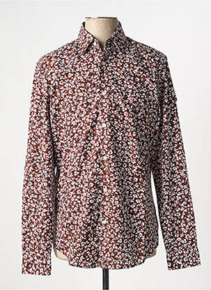 Cămașă cu mâneci lungi maro HUGO BOSS bărbat