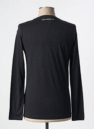 Tricou croială cambrată mâneci lungi negru KARL LAGERFELD bărbat