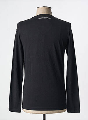 Tricou croială cambrată mâneci lungi negru KARL LAGERFELD bărbat