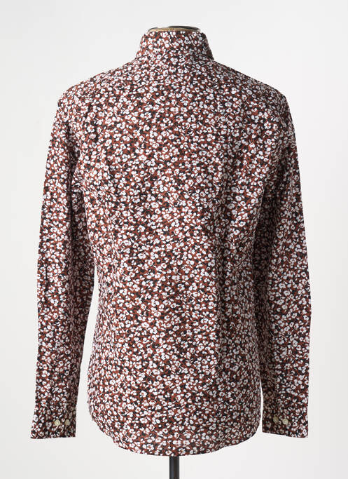 Cămașă cu mâneci lungi maro HUGO BOSS bărbat