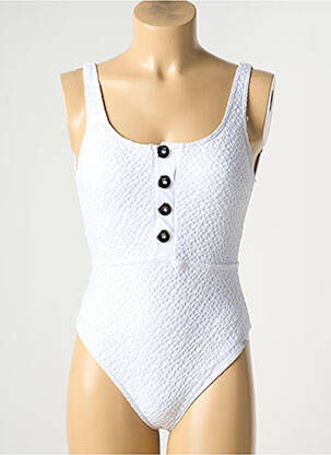 Costum de baie dintr-o singură piesă top sutien modelat top sutien modelat alb LPB femeie