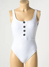 Costum de baie dintr-o singură piesă top sutien modelat top sutien modelat alb LPB femme