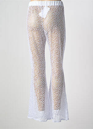 Pantalon evazat talie elastică alb LPB femeie