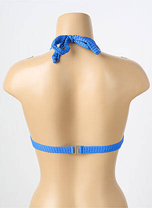Sutien de costum de baie top triunghiuri top triunghiuri albastru LPB femeie
