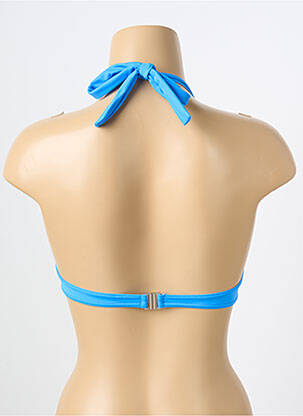 Sutien de costum de baie top triunghiuri top triunghiuri albastru LPB femeie