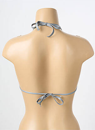 Sutien de costum de baie top triunghiuri top triunghiuri argintiu LPB femeie